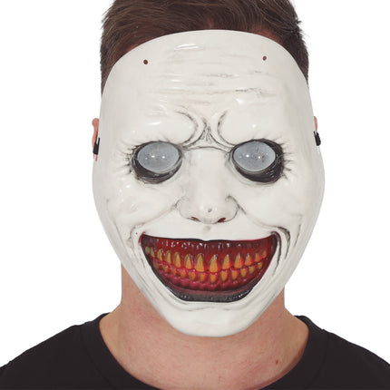 Halloween Masker Wit Bebloede Mond