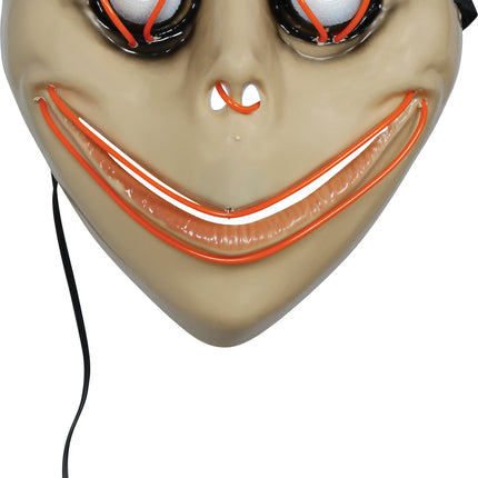 Halloween Masker Wit Momo Met Licht