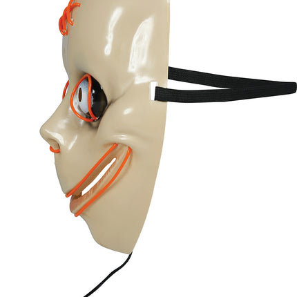 Halloween Masker Wit Momo Met Licht