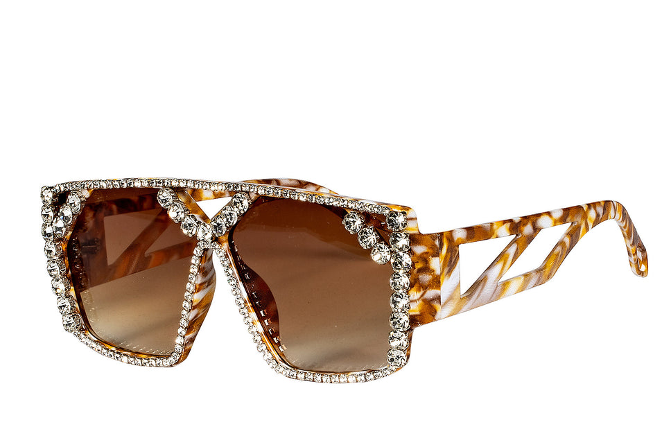 Ruskeat lasit Strass