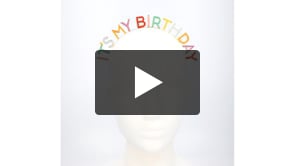 Metallinen diademi 'On syntymäpäiväni'