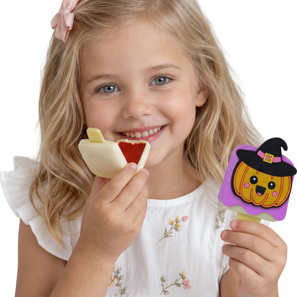 Halloween-huulivoide lapsille: kurpitsajäätelö