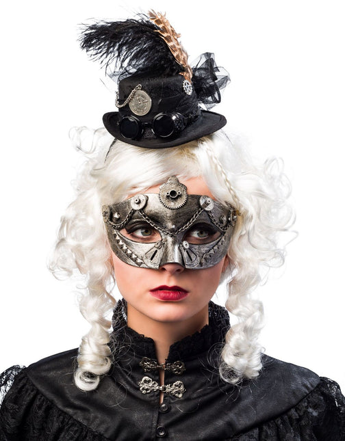 Steampunk hiuspanta musta