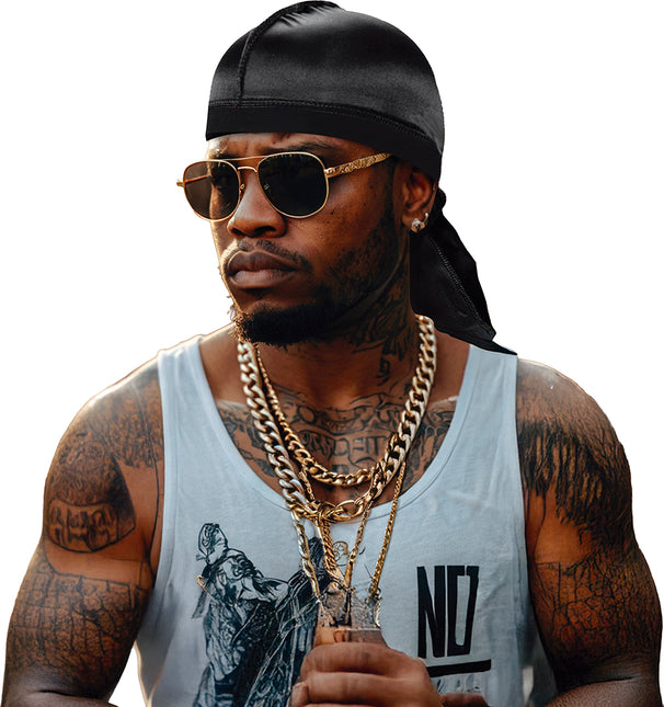 Musta Bandana polyesteri