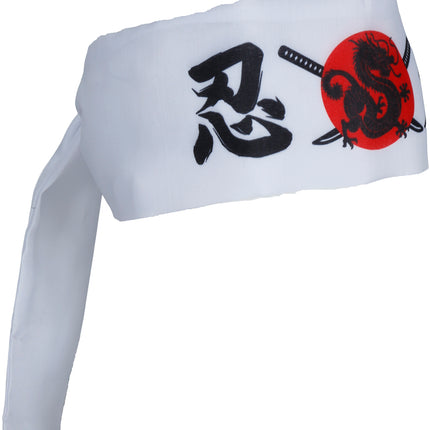 Karate otsanauha valkoinen punainen