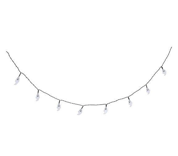 Halloween valo seppele LED aaveet 1.55m