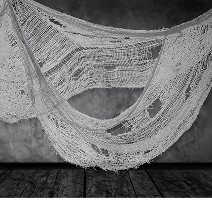 Halloween harmaa verhot kangas 2.28m