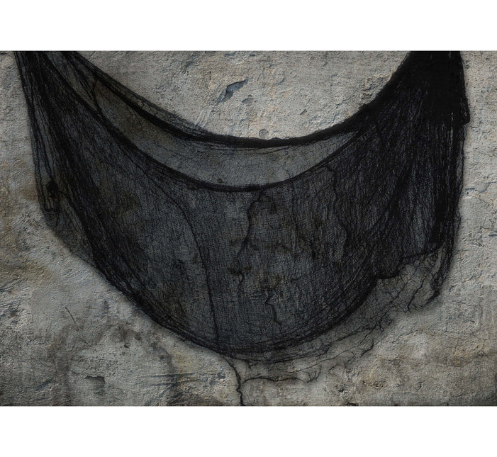 Halloween verho musta kangas 2.28m