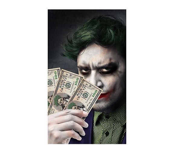 Halloween väärennetty raha setelit 15cm