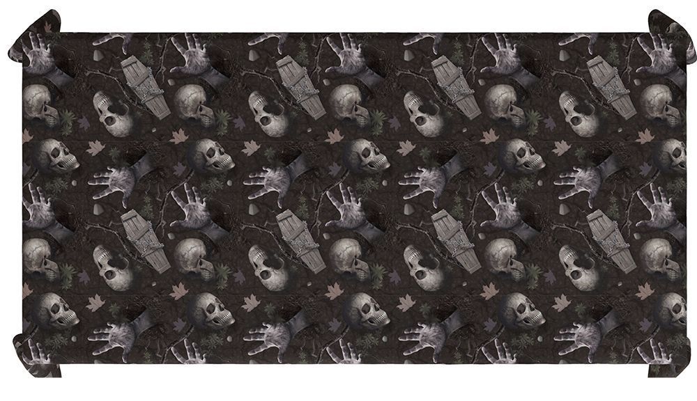 Halloween pöytäliina hautausmaa 2.74m