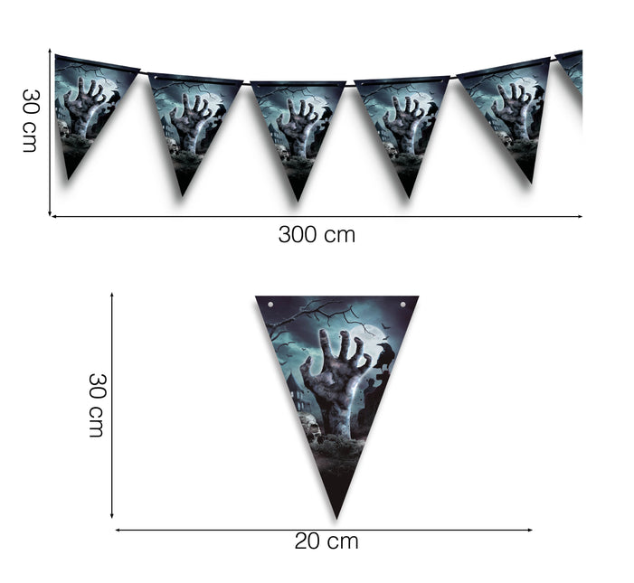 Halloween Garland hautausmaa 3m