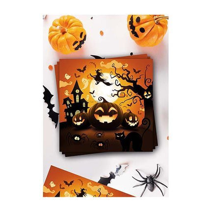 Halloween lautasliinat Kurpitsa 33cm 12kpl