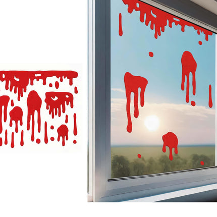 Halloween ikkunakoriste Veri 25cm