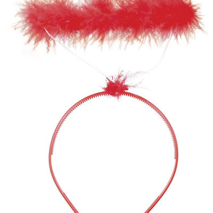 Punainen hiusnauha enkeli