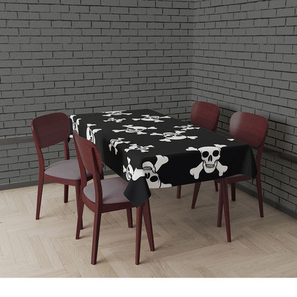 Halloween pöytäliina pääkallo 2.74m