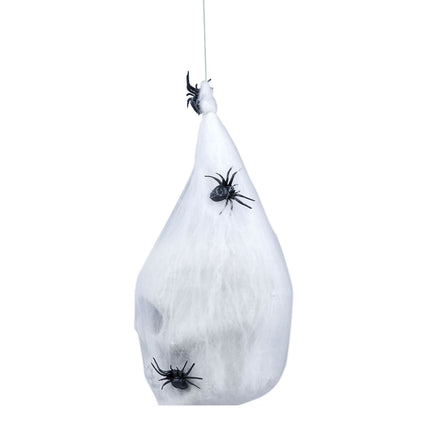 Halloween pääkallo hämähäkinseitti laukku 25cm