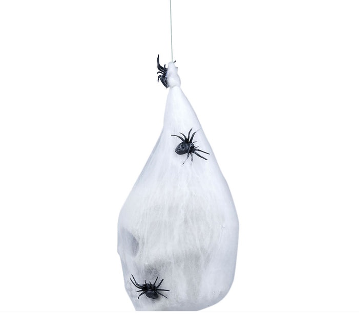 Halloween pääkallo hämähäkinseitti laukku 25cm