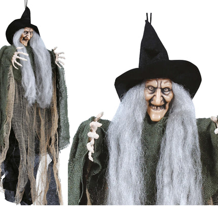 Halloween nukke roikkuva noita 50cm