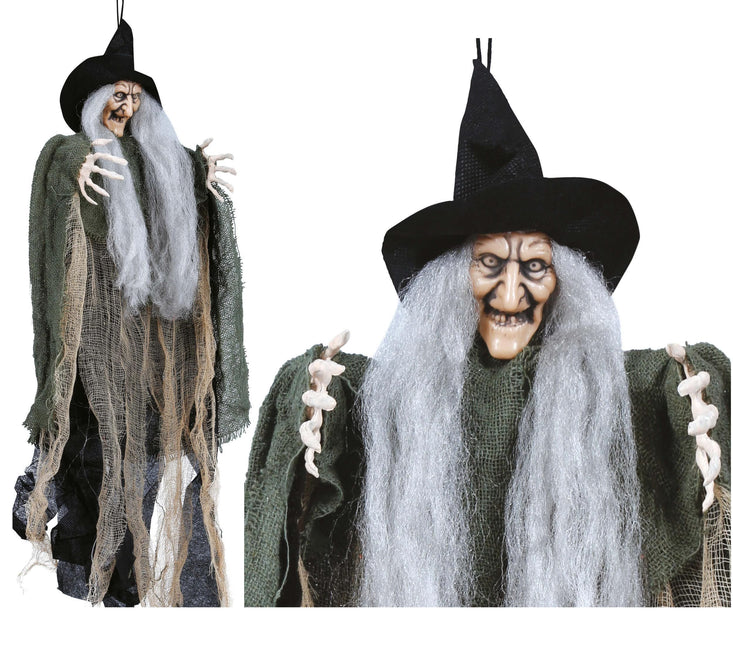 Halloween nukke roikkuva noita 50cm