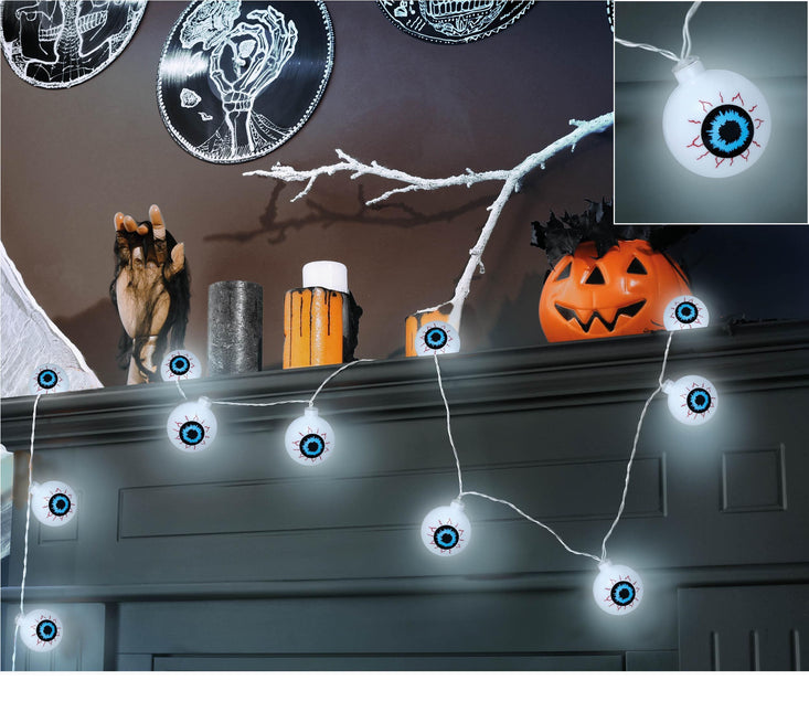 Halloween Valo köynnös LED silmät 1.3m