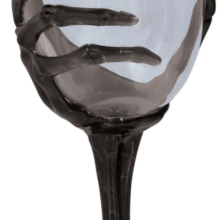 Halloween viinilasi luuranko käsi 18.5cm