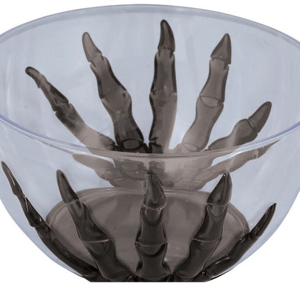 Halloween pöydän koristelu luuranko käsi kulho