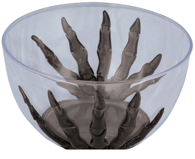 Halloween pöydän koristelu luuranko käsi kulho