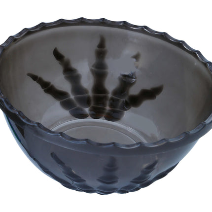 Musta Halloween pöydän koristelu luuranko käsi kulho