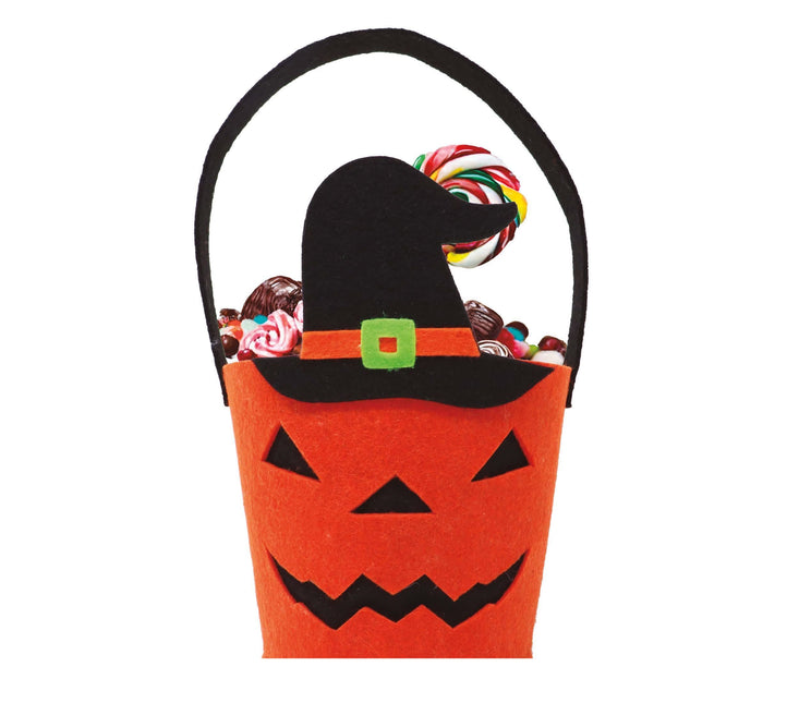 Halloween kori kurpitsa noita hattu 25cm