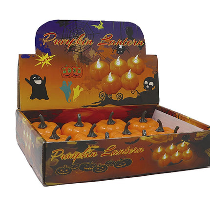 Halloween pöytä koristelu kurpitsa valo