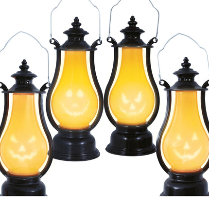 Halloween pöydän koriste lyhty kurpitsa 16cm