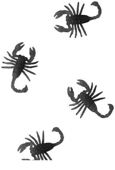 Musta Halloween pöydän koriste Whorls 6cm 7kpl