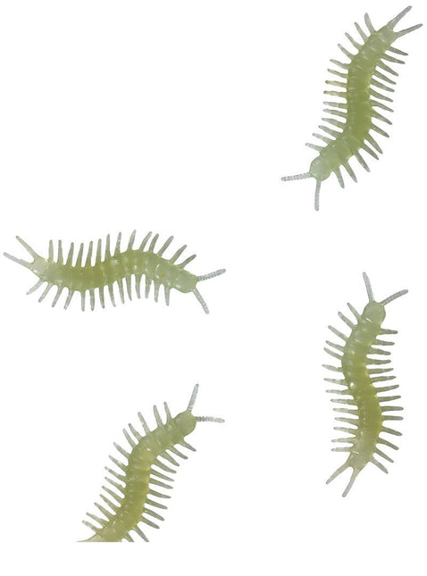 Pöydän koriste tuhatjalkaiset hehkuvat pimeässä 6cm 8kpl