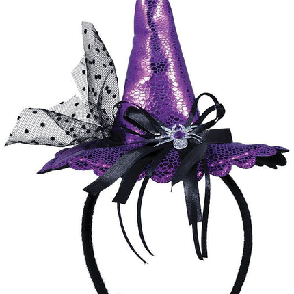 Violetti hiusnauha noita hattu