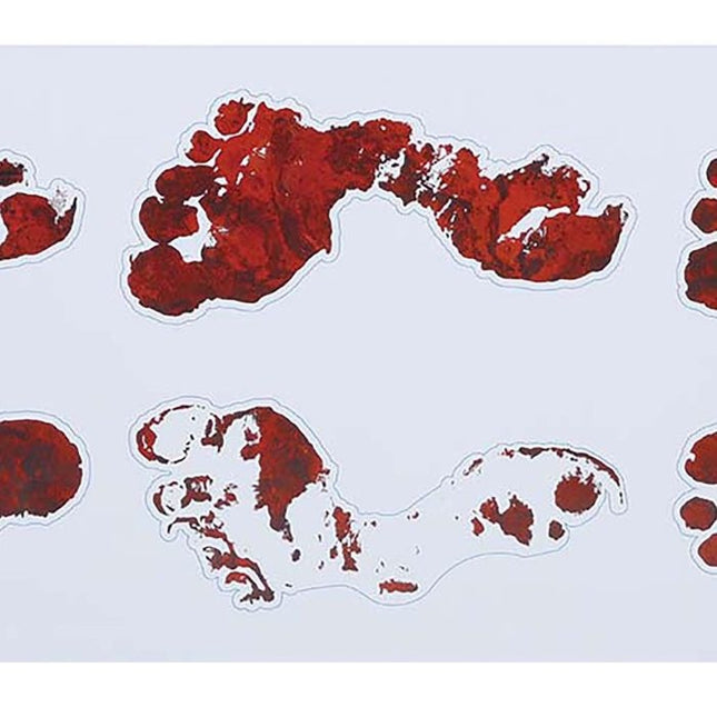 Halloween Koriste Tarra Footprints