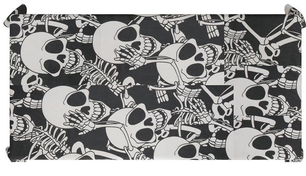 Halloween pöytäliina pääkallo 1.77m