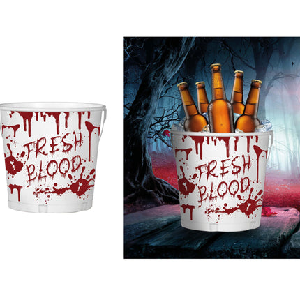 Valkoinen Halloween pöydän koristelu ämpäri