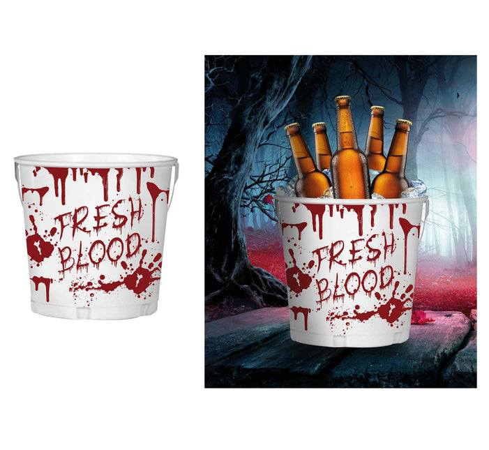 Valkoinen Halloween pöydän koristelu ämpäri