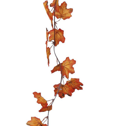 Oranssi kukkaseppele lehtien 1.9m