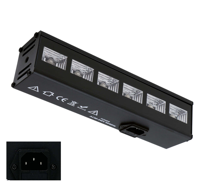 Halloween UV-lamppu 6x3W