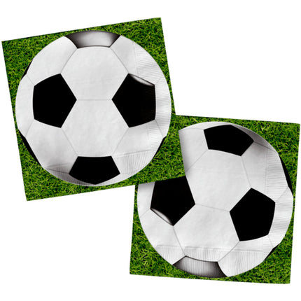 Lautasliinat - jalkapallo - 33 x 33 cm - 20 kappaletta