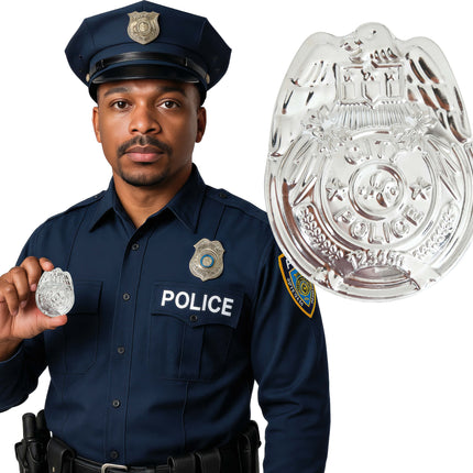 Poliisin merkki hopea 7cm