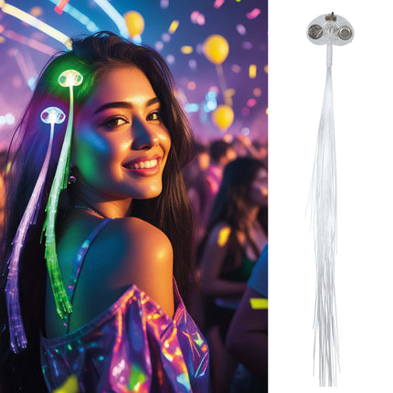 Neon violetti hiustenpidennys valolla 30cm