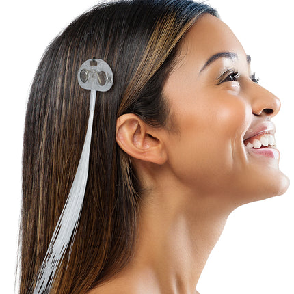 Neon violetti hiustenpidennys valolla 30cm