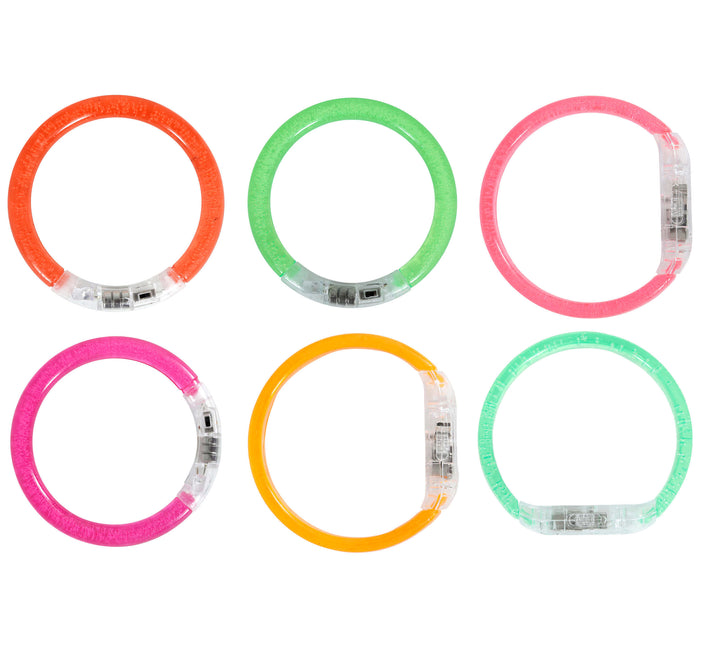 Värillinen rannekoru Glow In The Dark 8cm 4kpl