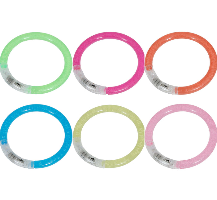 Värillinen rannekoru Glow In The Dark 8cm 4kpl