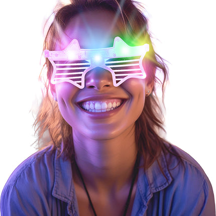 Tähti lasit vaaleanpunainen valo