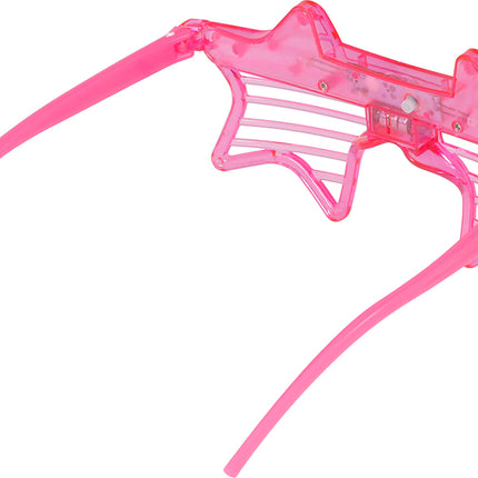 Tähti lasit vaaleanpunainen valo