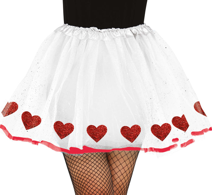 Sydän tutu Valkoinen Punainen