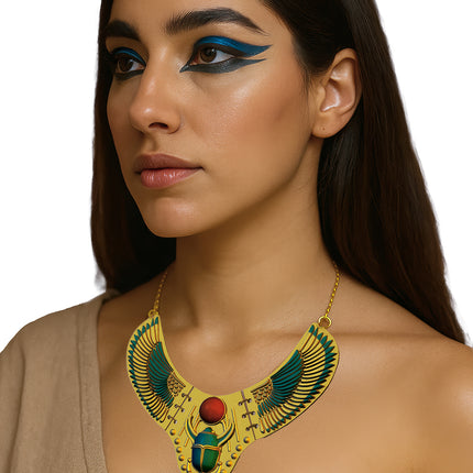 Cleopatra kaulakoru vihreä kulta